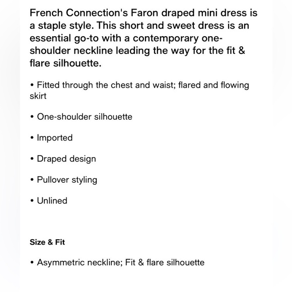 French Connection White Faron Draped mini dress - Picture 5 of 10